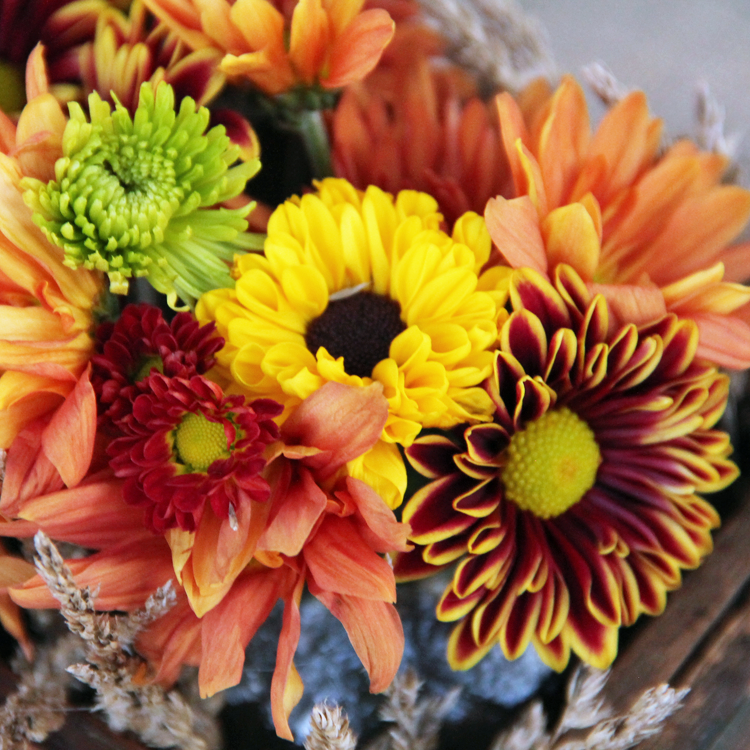 fall flower arrangement