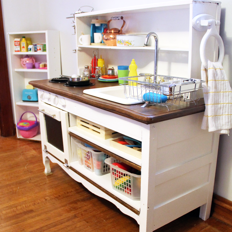 Here is how i turned my kids play kitchen into a functional one, if yo, play  kitchen