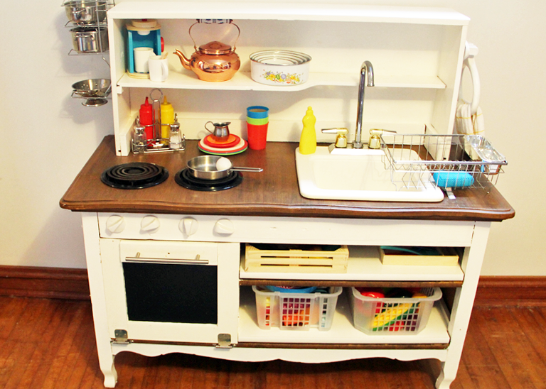 Here is how i turned my kids play kitchen into a functional one, if yo, play  kitchen