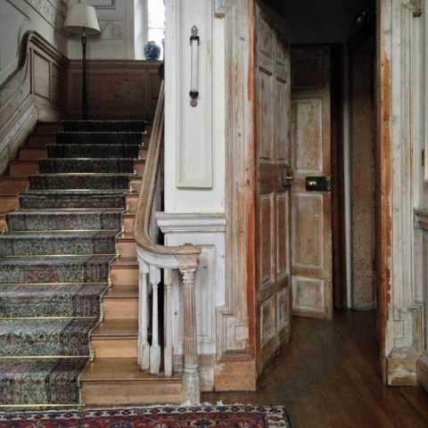 Charming old house details, such as intricate woodwork and elaborate staircases, are making a major comeback!