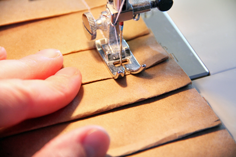 sewing a diy pleated table runner