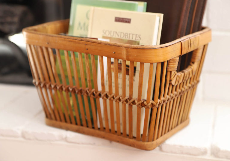 woven basket antique shopping find