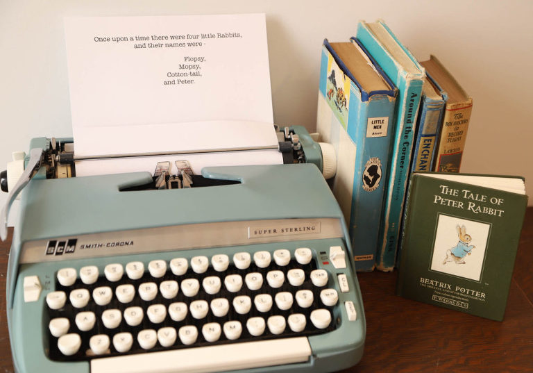 vintage book display